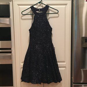 NWT B Darlin NavyHalter Dress size 7/8 juniors